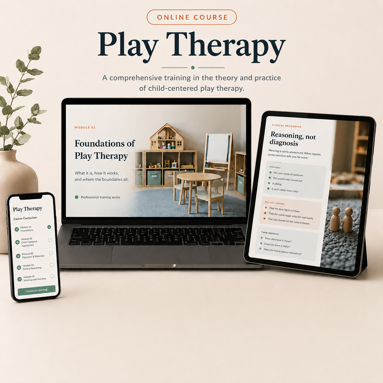 Play Therapy course product mockup