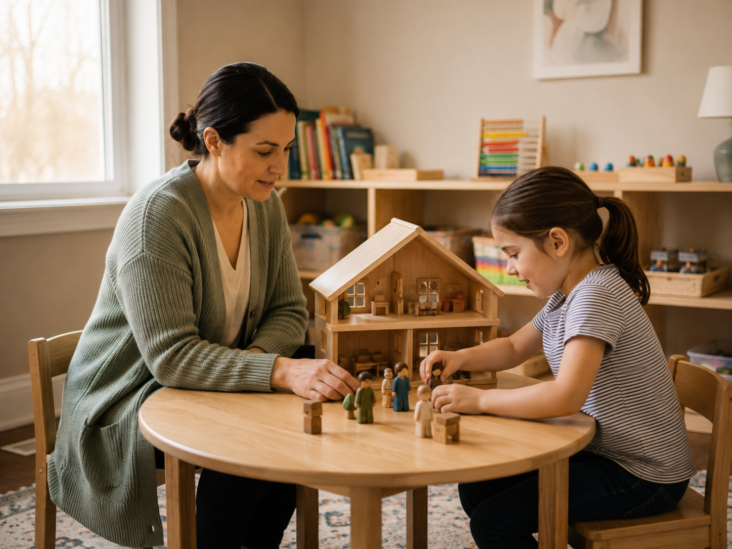 Child engaged in therapeutic play placeholder image